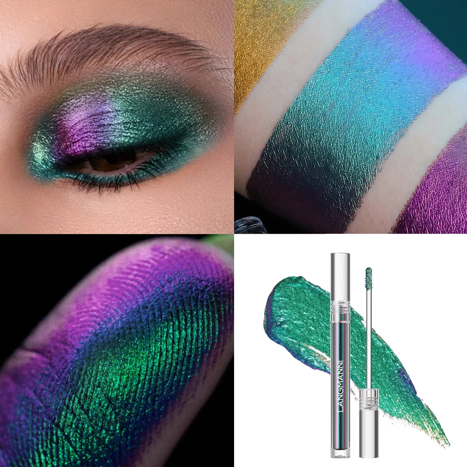 1pc Chameleon Liquid Eyeshadows Shiny Longlasting Eye Shadow Duochrome Eyeshadow Fashion High Quality Make Up Art Women Cosmetic